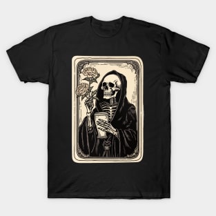 Skeleton Tarot Card T-Shirt